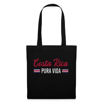 Costa Rica Flag - Tote Bag - black - Front