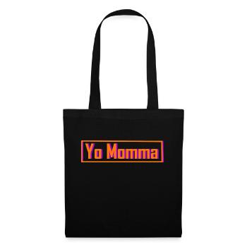 Yo momma - Stoffbeutel - Schwarz - Vorne