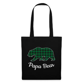 Papa Bear - Stoffbeutel - Schwarz - Vorne