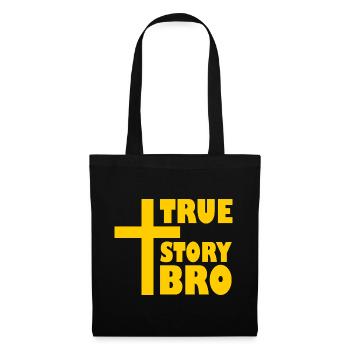 True story bro - Sac en tissu - noir - Devant