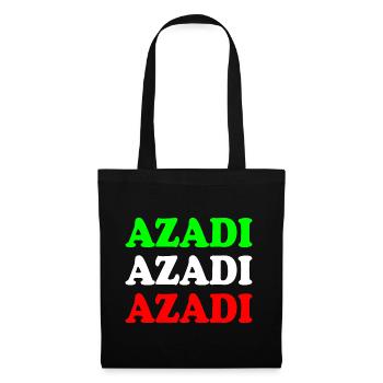 Azadi - Stoffbeutel - Schwarz - Vorne
