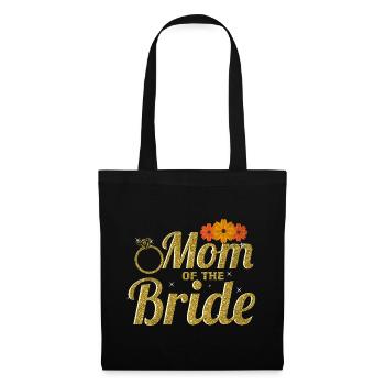 Braut Mutter Hochzeit Trauzeugin - Stoffbeutel - Schwarz - Vorne