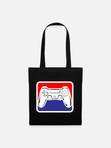 Gaming Gamepad Logo | Farben änderbar - Stoffbeutel - Schwarz