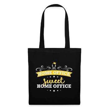 Bureau à domicile doux Bureau à domicile Travail Travail Humour - Sac en tissu - noir - Devant