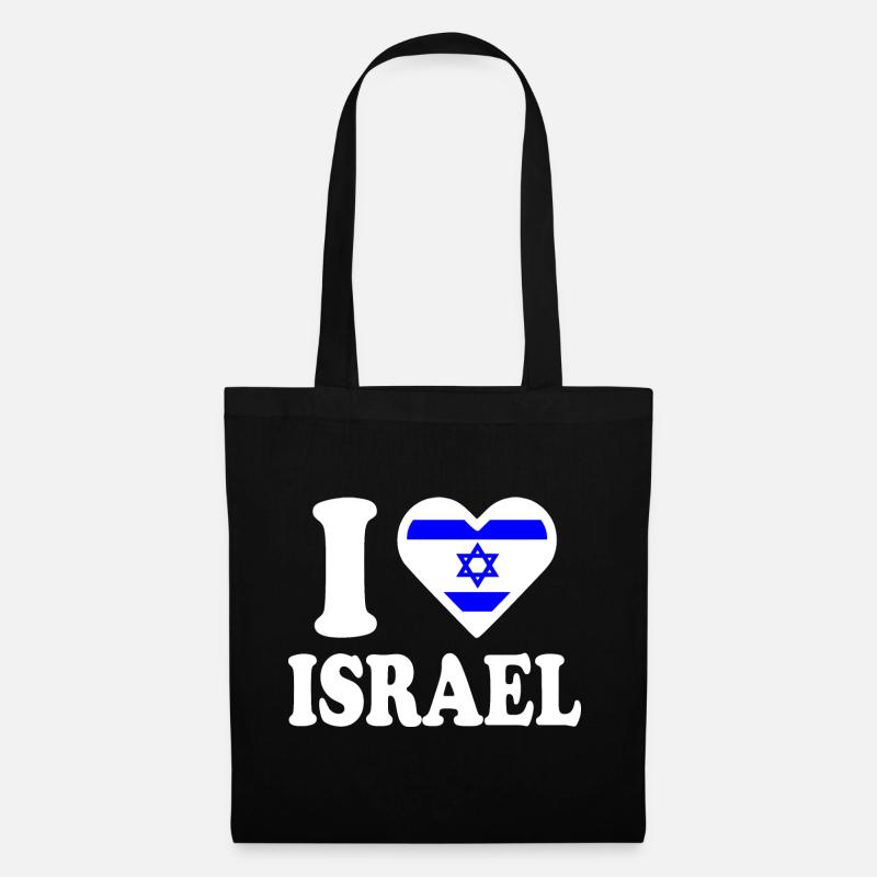 I love israel - Stoffbeutel - Schwarz