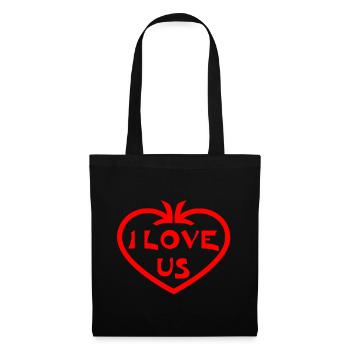 I love us - Tote Bag - black - Front