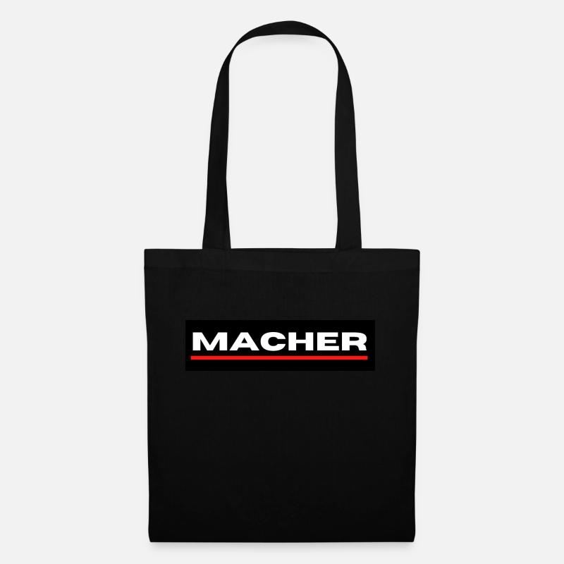 Macher - Stoffbeutel - Schwarz