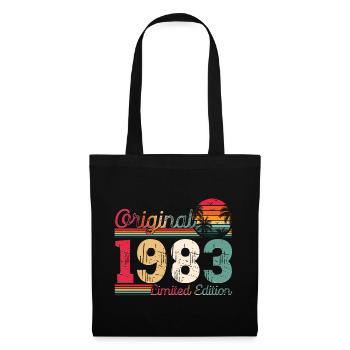 Born 1983 40th birthday Gift man/ woman - Tote Bag - black - Front