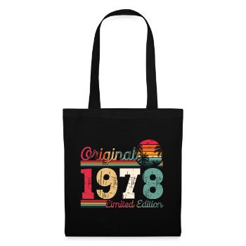 Born 1978 45th birthday Gift man/ woman - Tote Bag - black - Front
