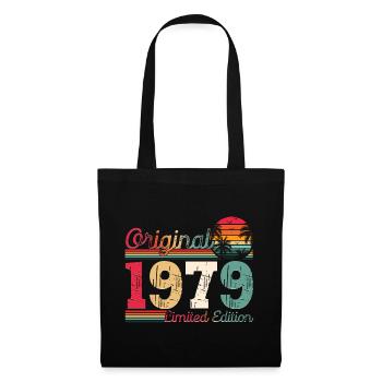 Born 1979 44th birthday Gift man/ woman - Tote Bag - black - Front