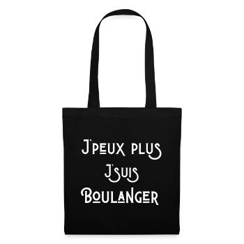boulanger, boulangerie, je suis boulanger - Sac en tissu - noir - Devant