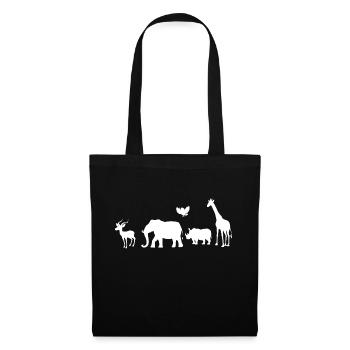Safari Zoo Animals Wildlife - Tote Bag - black - Front