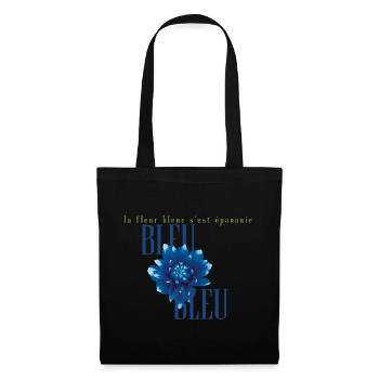 Blue Flower Echoes in Bleu - Tote Bag - black - Front