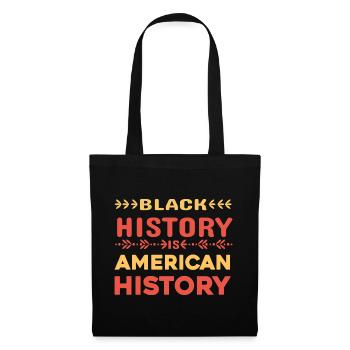 Black History Is American History - Stoffbeutel - Schwarz - Vorne