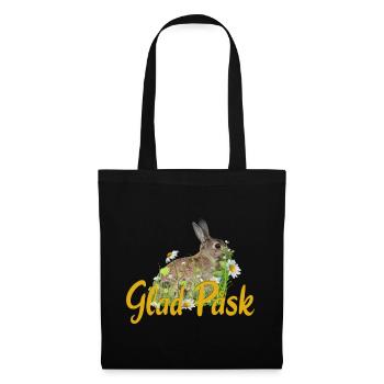 glad pask Frohe Ostern - Stoffbeutel - Schwarz - Vorne