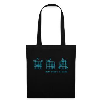 Funny: Jetzt Starte ein Band-Design für T-Shirts - Stoffbeutel - Schwarz - Vorne