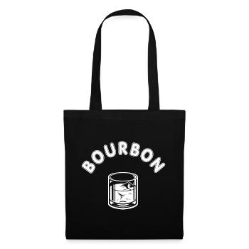 Alcool de whisky bourbon - Sac en tissu - noir - Devant