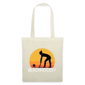 beachhockey beachhockeygirl strandhockey - Stoffbeutel - Natur - Vorne
