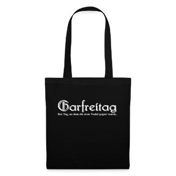 Garfreitag - Passtahfest - Spaghetti Monster - Stoffbeutel - Schwarz - Vorne