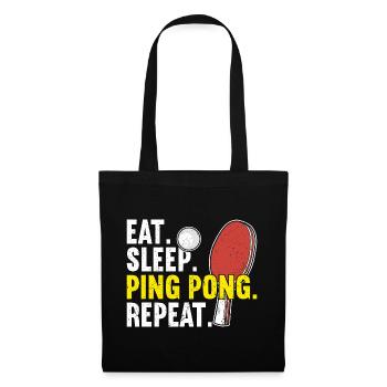 Ping Pong Table Tennis Ping-Pong - Tote Bag - black - Front