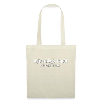 Leiwandes Madl mit geilen Tattoos - Stoffbeutel - Natur - Vorne