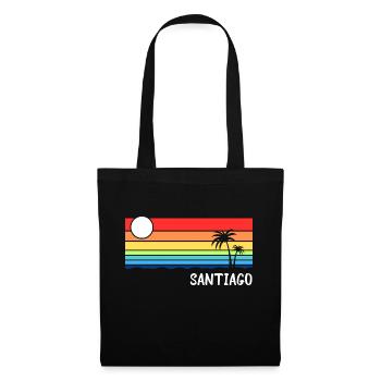 Santiago Cap-Vert Cabo Verde Tourisme Cabo Verde - Sac en tissu - noir - Devant