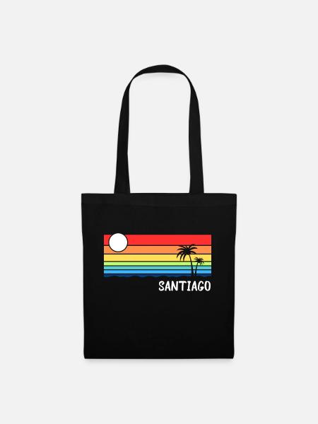 Santiago Cap-Vert Cabo Verde Tourisme Cabo Verde - Sac en tissu - noir