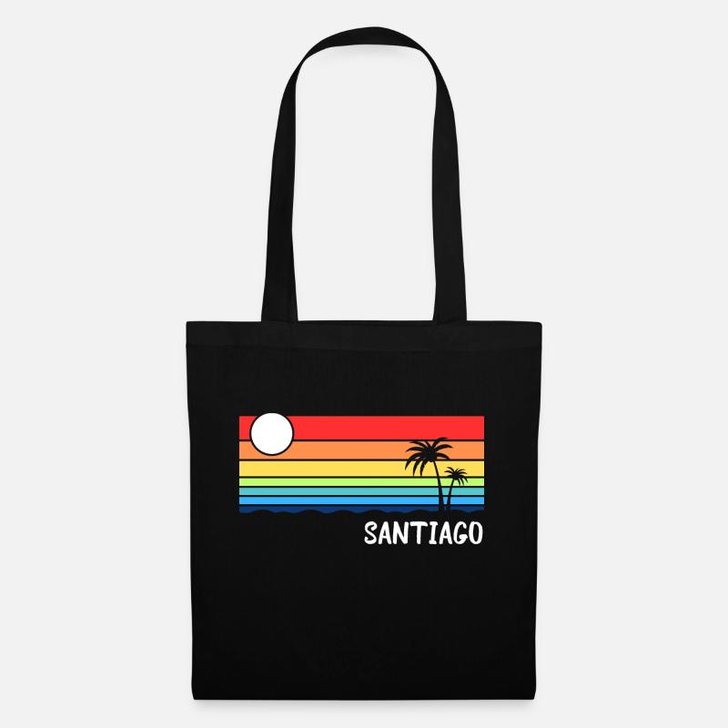 Santiago Kap Verden Cabo Verde Urlaub - Stoffbeutel - Schwarz