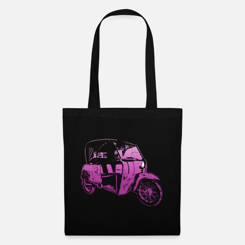 DDR Duo Kult-Oldtimer - Stoffbeutel - Schwarz