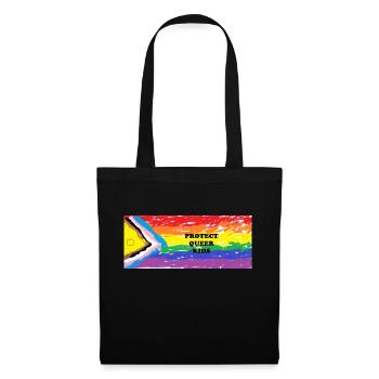 Protéger les enfants queer - Sac en tissu - noir - Devant