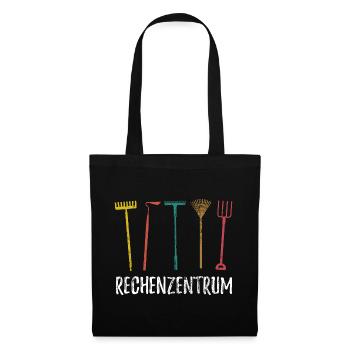Rechenzentrum - Gärtner Garten Pflanzen - Stoffbeutel - Schwarz - Vorne