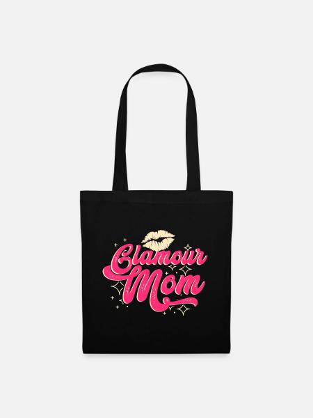 Glamour Mutter - Stoffbeutel - Schwarz