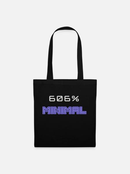 606 Minimal - Stoffbeutel - Schwarz