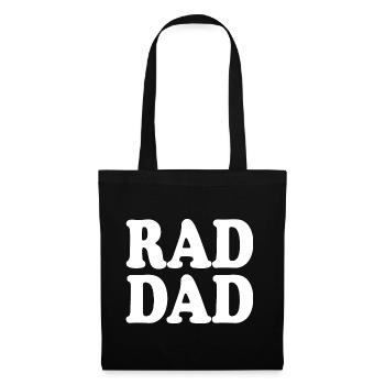Rad dad - Stoffbeutel - Schwarz - Vorne