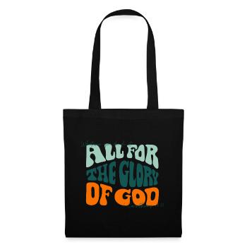 All for the glory of god - UNITED - Tote Bag - black - Front