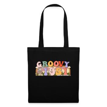 Groovy Since 1951 Retro Hippie 72nd Birthday - Tote Bag - black - Front
