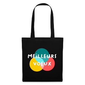 BONNE ANNEE. SAINT SYLVESTRE. NOUVELLE ANNÉE - Sac en tissu - noir - Devant
