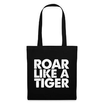 Rugir comme un tigre 3 - Sac en tissu - noir - Devant