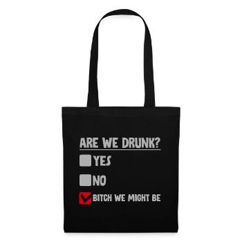 Sommes-nous ivres, oui non nous pourrions être 2 - Sac en tissu - noir - Devant
