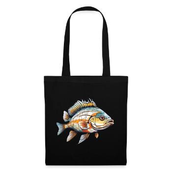 Fish Design Hobby Fishing Fishing Fish Lovers - Tote Bag - black - Front