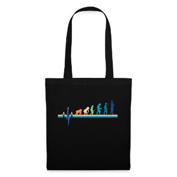 Evolution Heartbeat Policeman - Tote Bag - black - Front