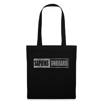 Sapiens Lettres Métal - Sac en tissu - noir - Devant