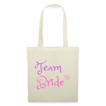 Team Bride - Stoffbeutel - Natur - Vorne
