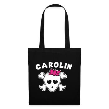 Pirate Carolin Design for Girls and Women - Tote Bag - black - Front