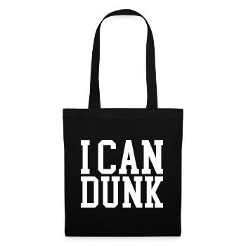 Je peux dunker - Sac en tissu - noir - Devant