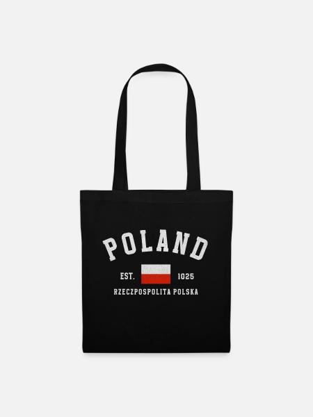 Poland Est 1025 Vintage - Tote Bag - black