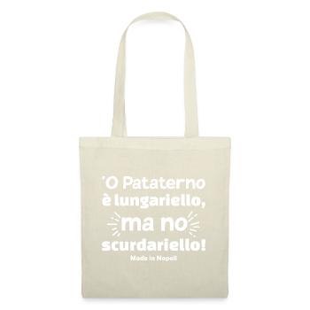T-shirt Naples proverbe napolitain ou pataterno - Sac en tissu - nature - Devant