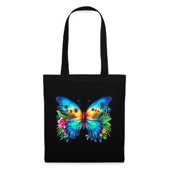 Schmetterling - Stoffbeutel - Schwarz - Vorne