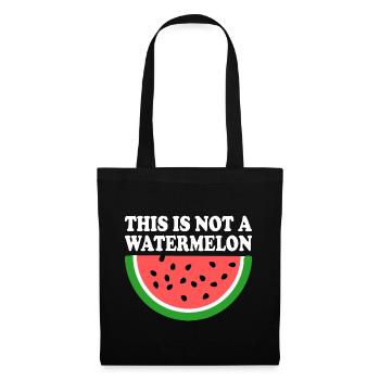 THIS IS NOT A WATERMELON - Stoffbeutel - Schwarz - Vorne