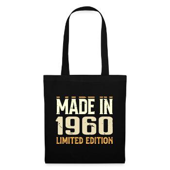 Cadeau Anniversaire 1960 Génial Depuis 1960 Retro - Sac en tissu - noir - Devant